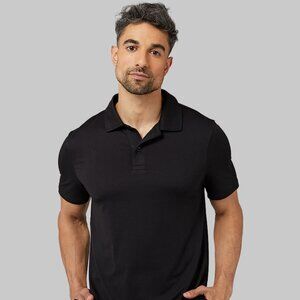32 Degrees Men’s Black Performance Polo Large Cool Classic